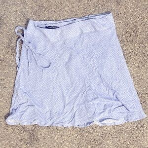 Brandy& Melville lilac floral wrap skirt - one size